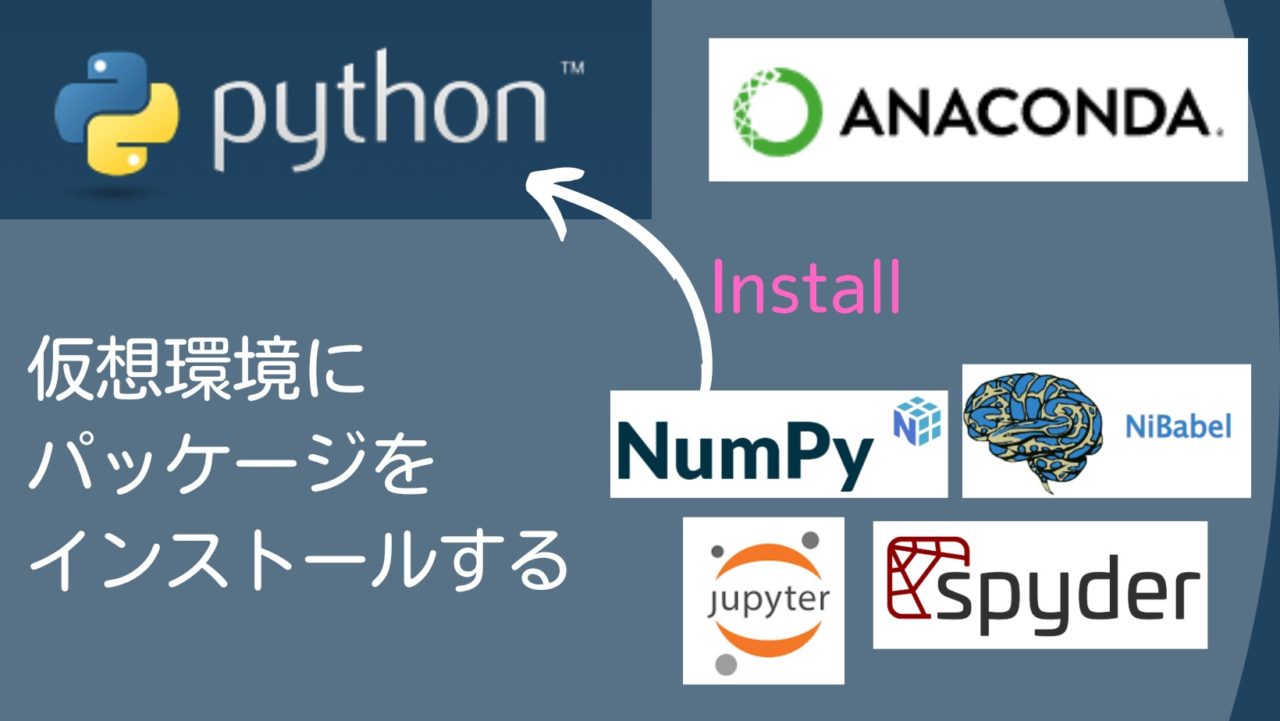 Anacondaで作製したPython仮想環境にパッケージをインストールする方法