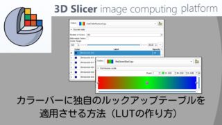 3D Slicerのカラーバーに独自のルックアップテーブルを適用させる方法（LUTの作り方）